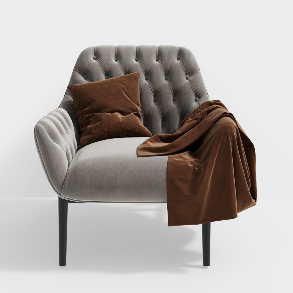 Fauteuil simple de style européen