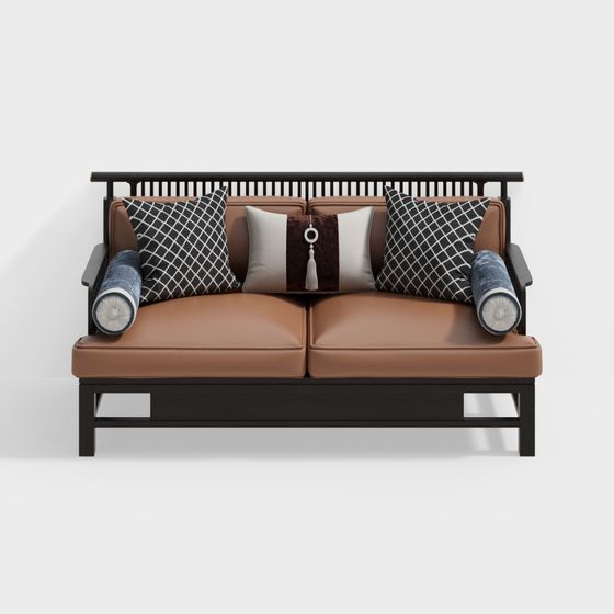 Contemporary Low Polygon Sofa 3D Model for Creative Spaces