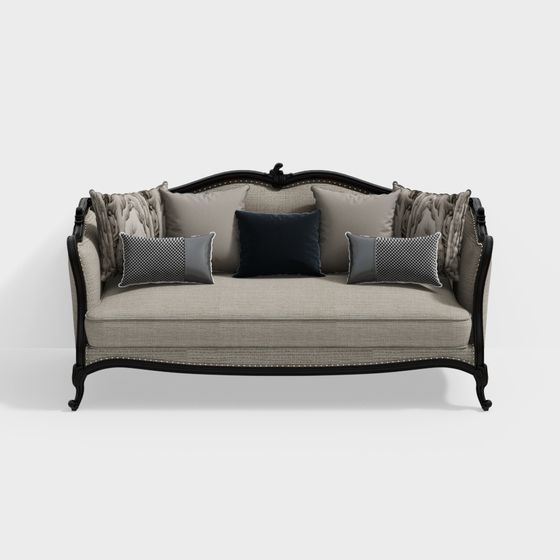 Elegant Comfort Sofa 3D Model