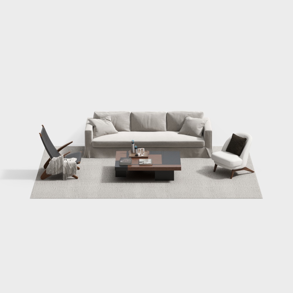 Modern sofa and coffee table set