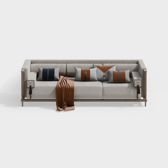 Stylish 3D Sofa Model for Modern Interiors