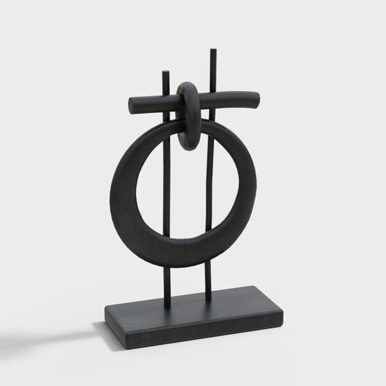 Abstract Geometric Sculpture 3D model for Creative Projects