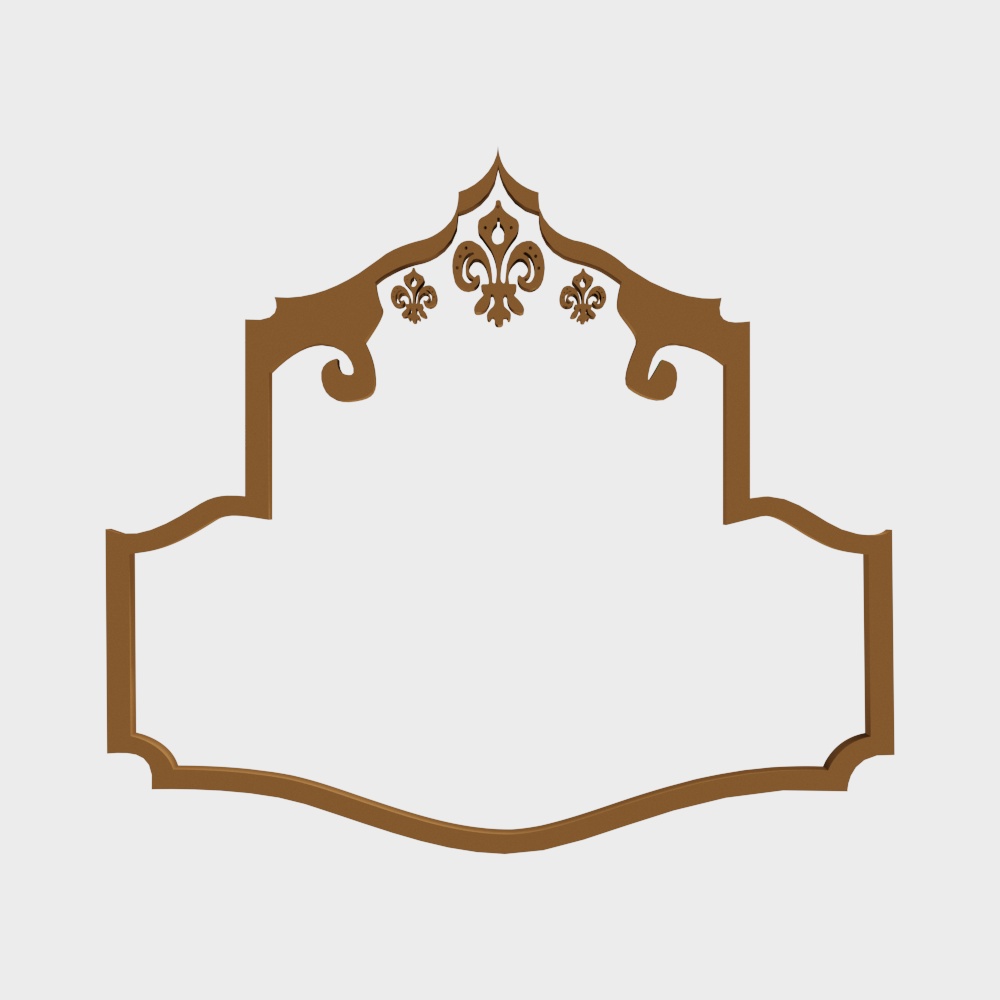 Elegant Border 3D Model for Creative Projects