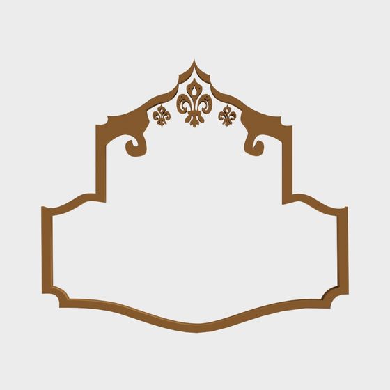 Elegant Border 3D Model for Creative Projects