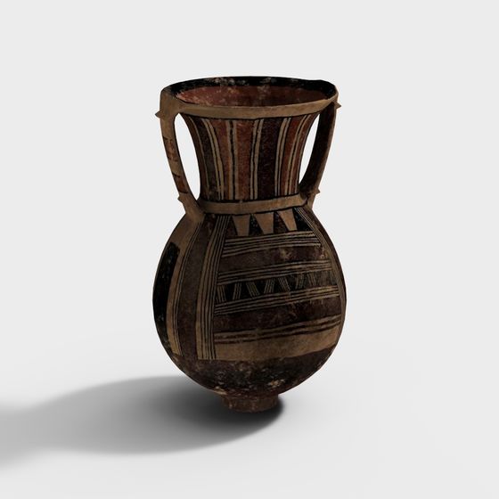 Ancient Clay Pot 3D model