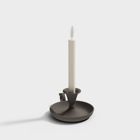 Elegant Minimalist Candle Holder 3D model