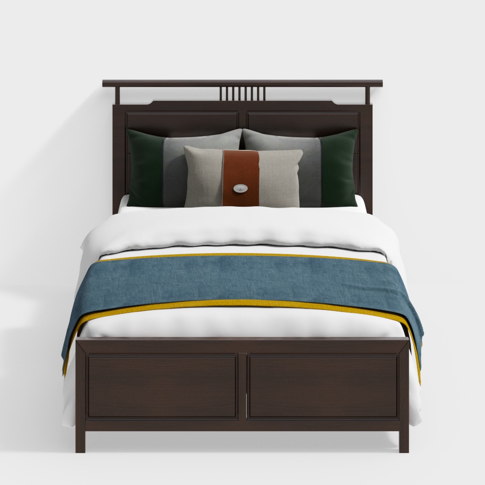 Односпальная кровать в китайском стиле