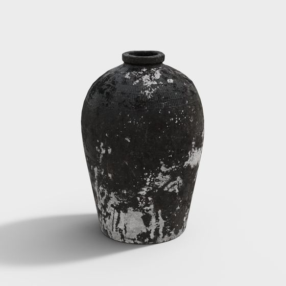 Vintage Ceramic Pot 3D Model for Creative Projects