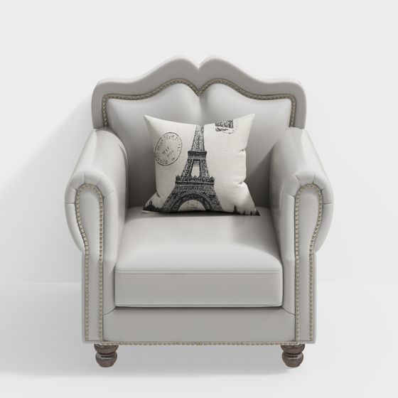 Parisian Charm Armchair 3D model
