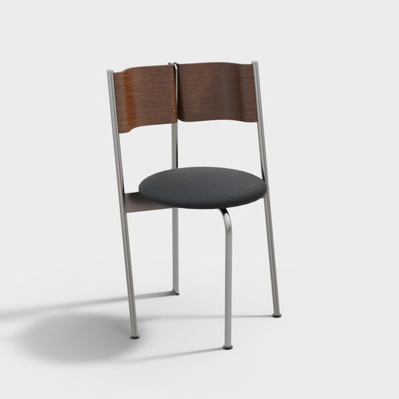 Sophisticated Minimalist Chair 3D model for Modern Spaces