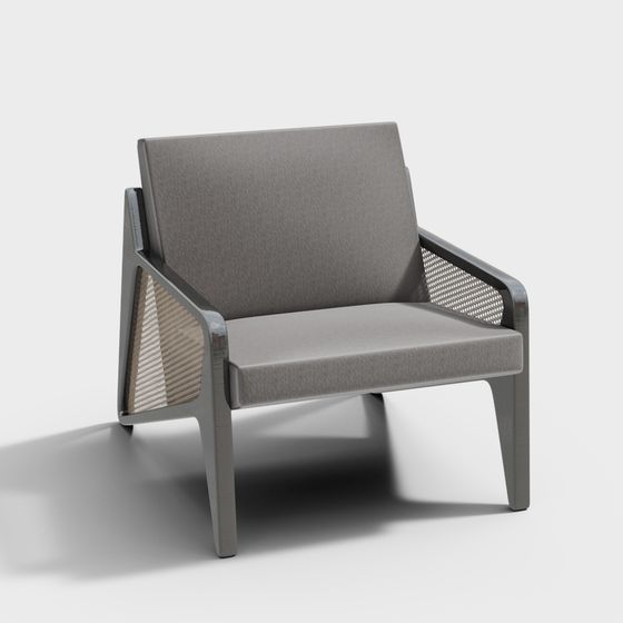 Stylish Modern Leisure Chair 3D model