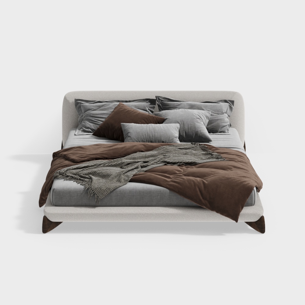 Современная двуспальная кровать