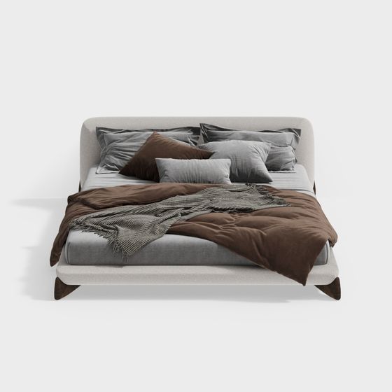 Современная двуспальная кровать