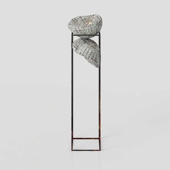 Natural Rhythm Floor Lamp 3D model for Inspiring Spaces