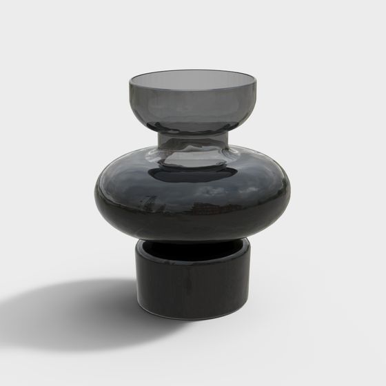 Urban Bloom Low-Poly Art Vase 3D model