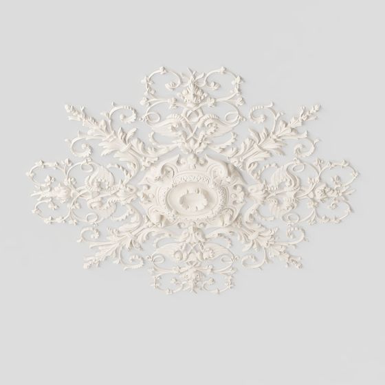 Victorian Ceiling Medallion 3D model