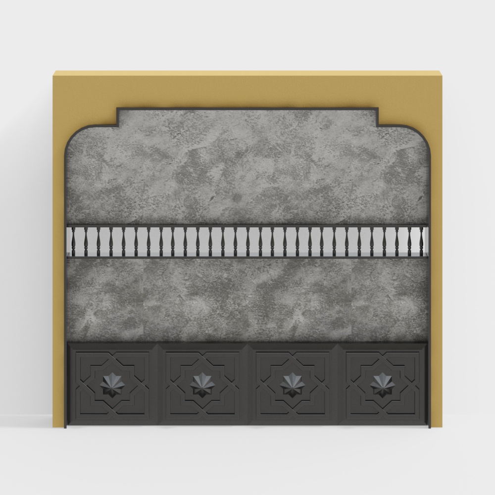 Southeast Asian ethnic wind background wall