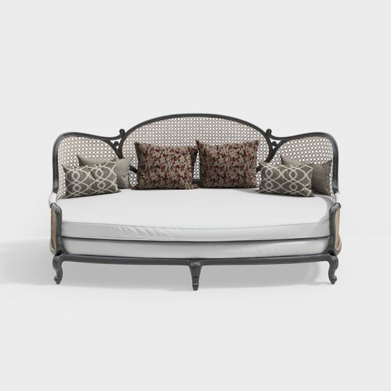 Südostasiatisches Multi-Personen-Sofa mit ethnischem Wind