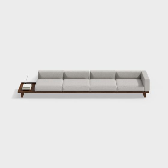 Modern Minimalist Sofa 3D model for Contemporary Spaces