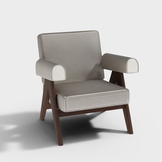 Cozy Lounge Chair 3D model for Modern Spaces