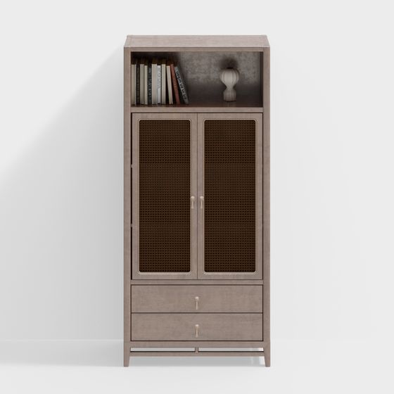 Книжный шкаф в стиле Ваби-Саби