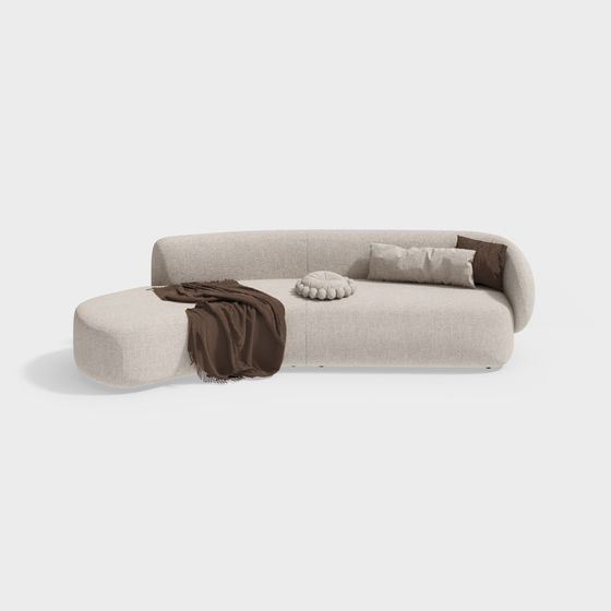 Curve Comfort Sofa 3D model