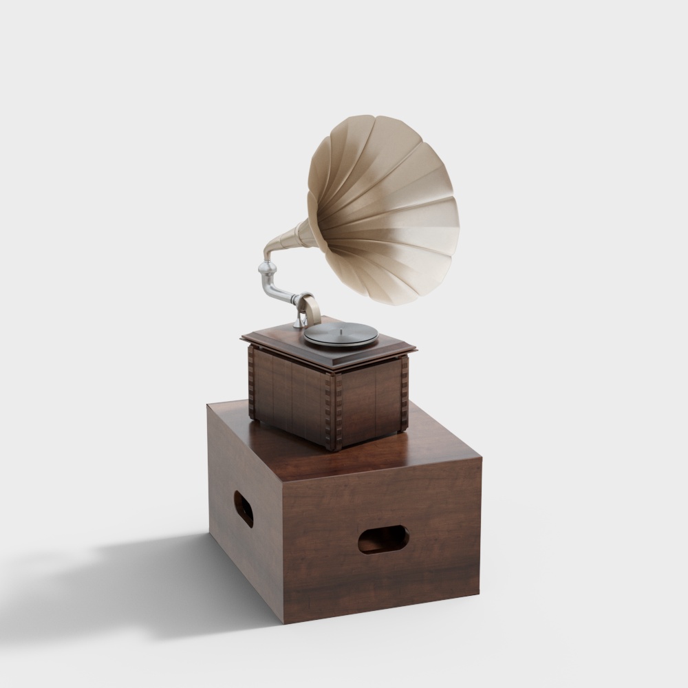 Vintage Gramophone 3D model