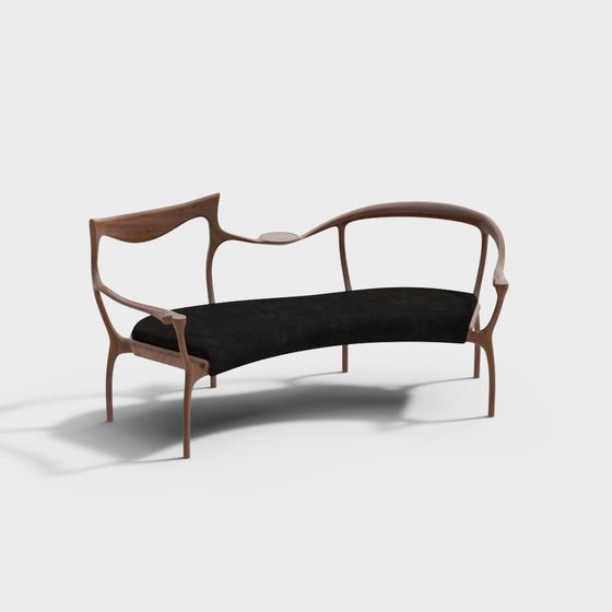 Streamlined Leisure Chair 3D model