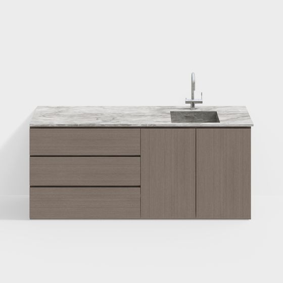Urban Light Bathroom Cabinet 3D model