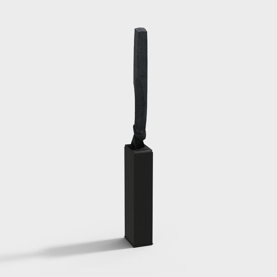 Low Poly Stone Column 3D Model