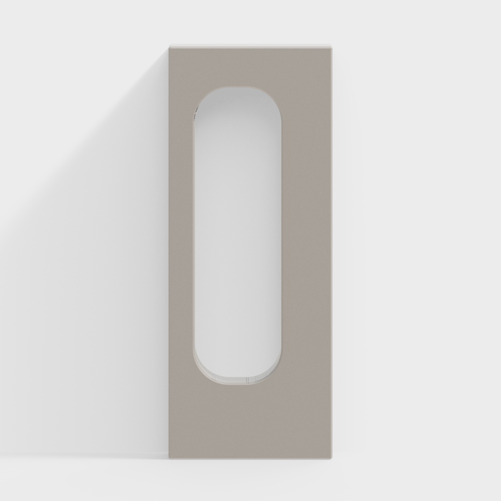 Arched Window Panel 3D model