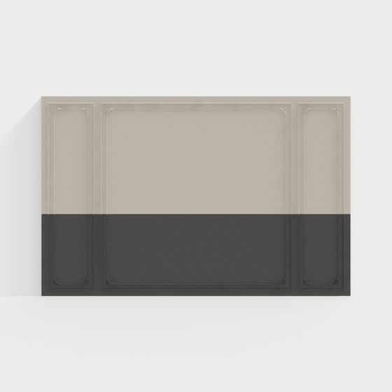 Sleek Low-Poly 3D Wall Model for Modern Design