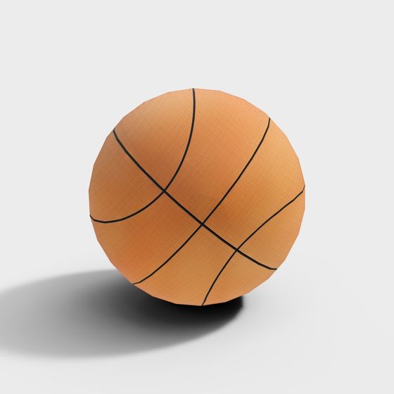 Realistic Basketball 3D Model