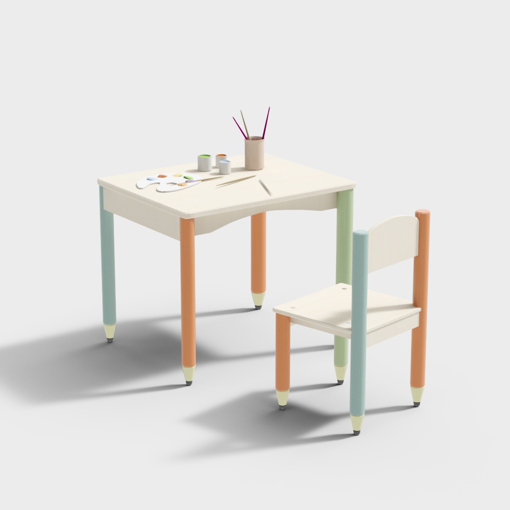 Combinaison bureau et chaise pour enfants