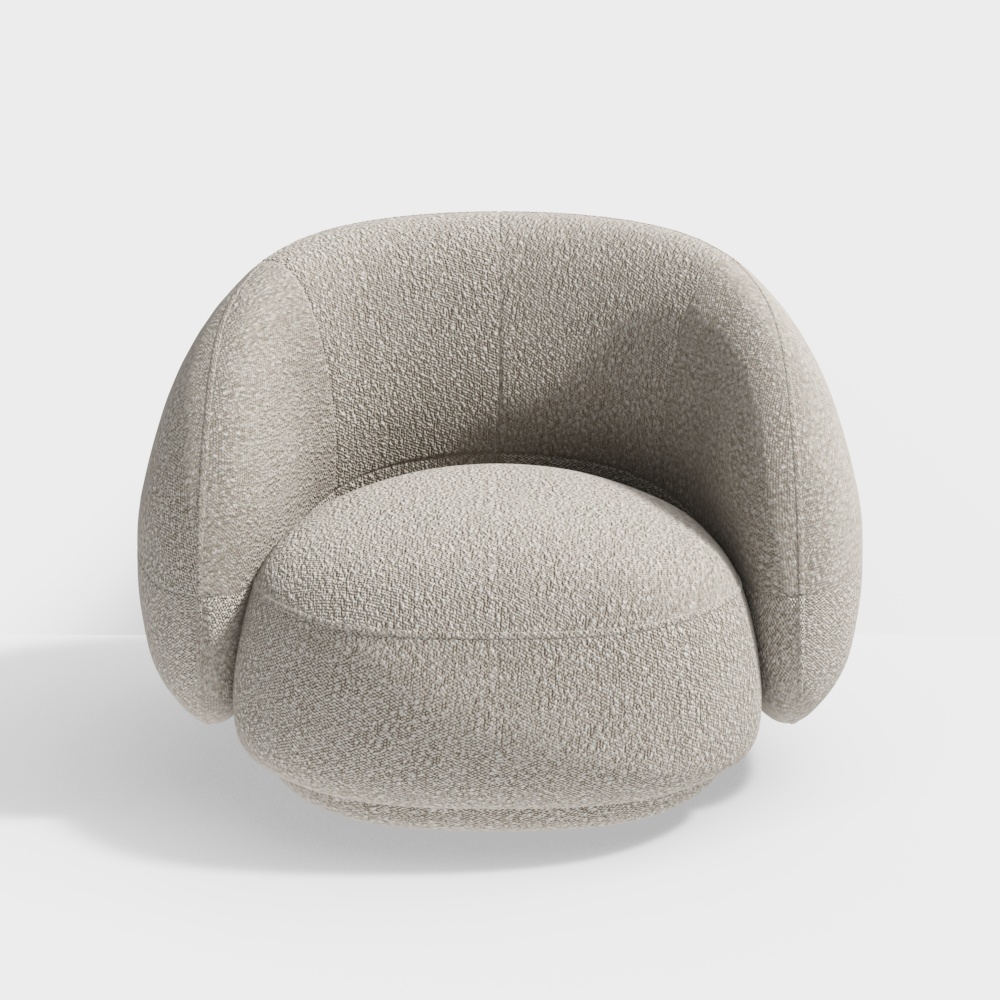 Французский односпальный диван в кремовом стиле