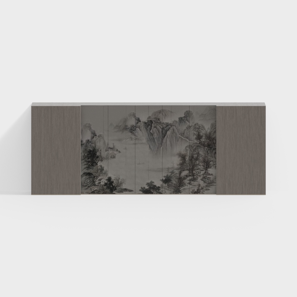 New Chinese background wall