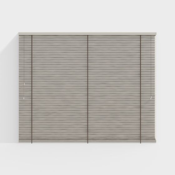 Modern Minimalist Louvered Window 3D model