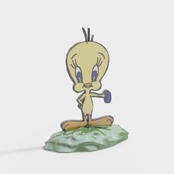 Vibrant Tweety Bird 3D model