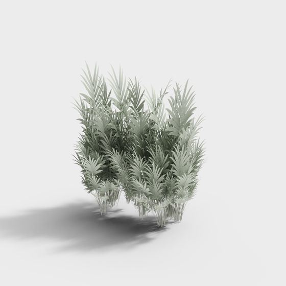 Tropical Jungle Bush 3D model for Creative Projects