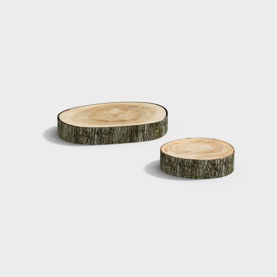 Wooden Stumps 3D model
