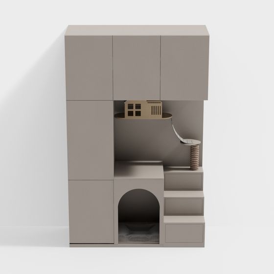 현대적인 발코니 고양이 등반 프레임