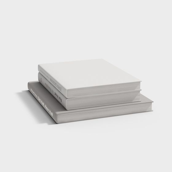 Minimalist Stack of Books 3D model