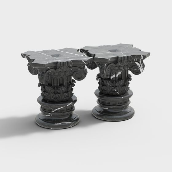 Stunning Roman Column 3D Model