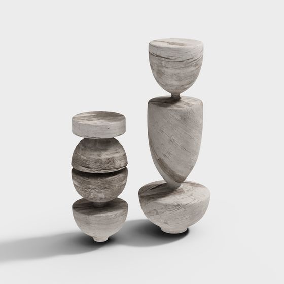 Abstract 3D Art Models for Creative Projects