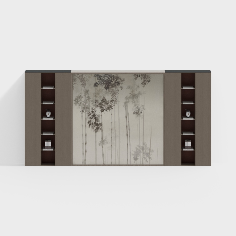 New Chinese background wall