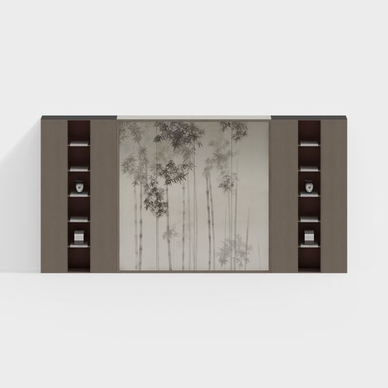 Bamboo Forest Cabinet 3D model