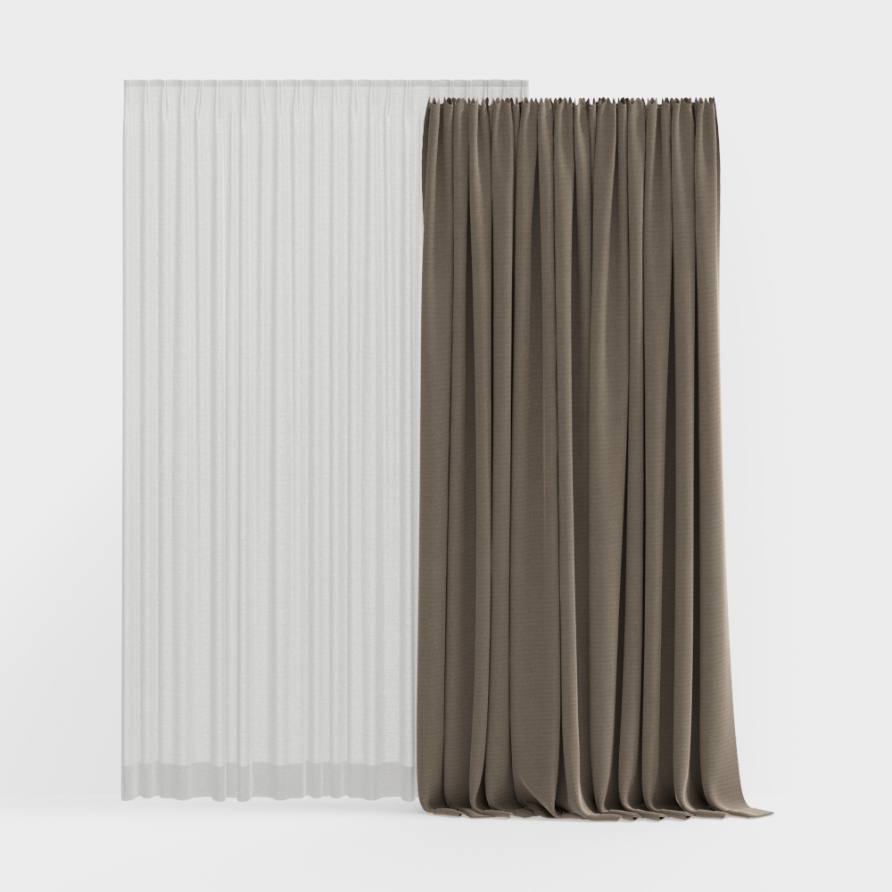 Modern fabric curtains