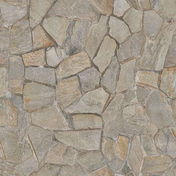 Beige Cultural Stone Wall Tile 3D Model