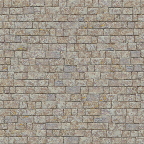 Cultural Stone Wall Tile 3D Model in Beige