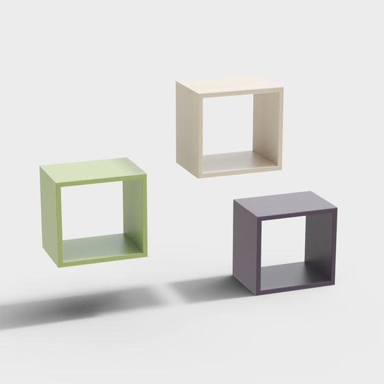Cube Shelf 3D model